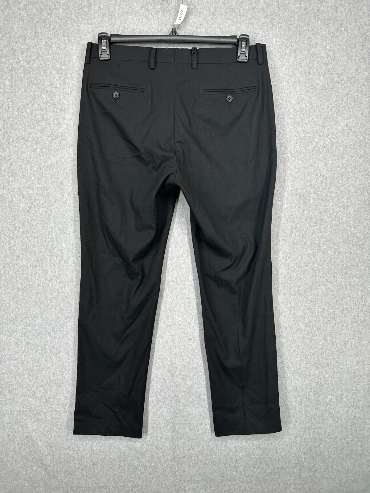 ALFANI Suit Pants Size 33x30 Black Slim Fit Stretch Solid NWOT $135