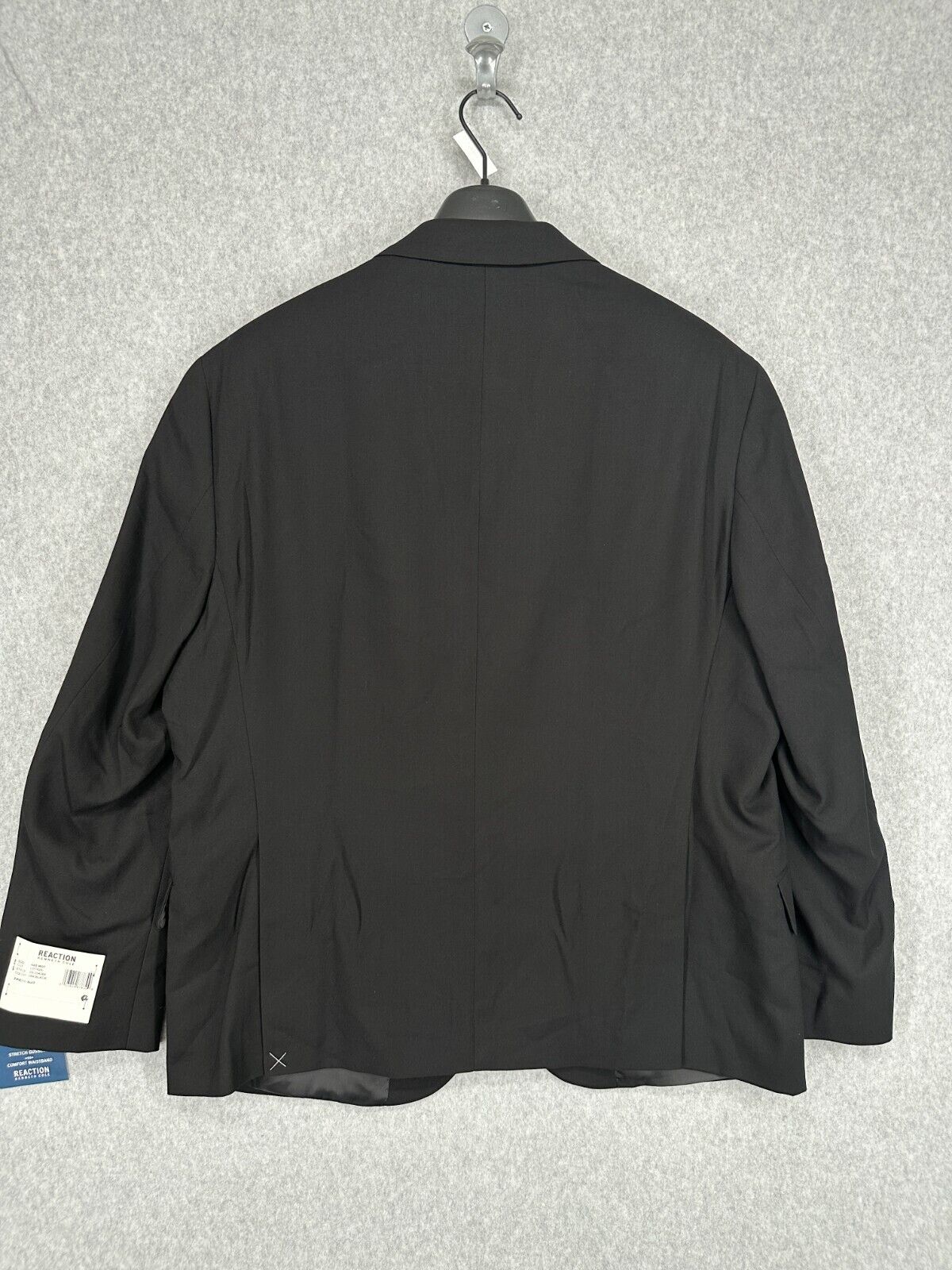 KENNETH COLE REACTION Jacket 44S Black Solid Slim Fit Ready Flex NWT