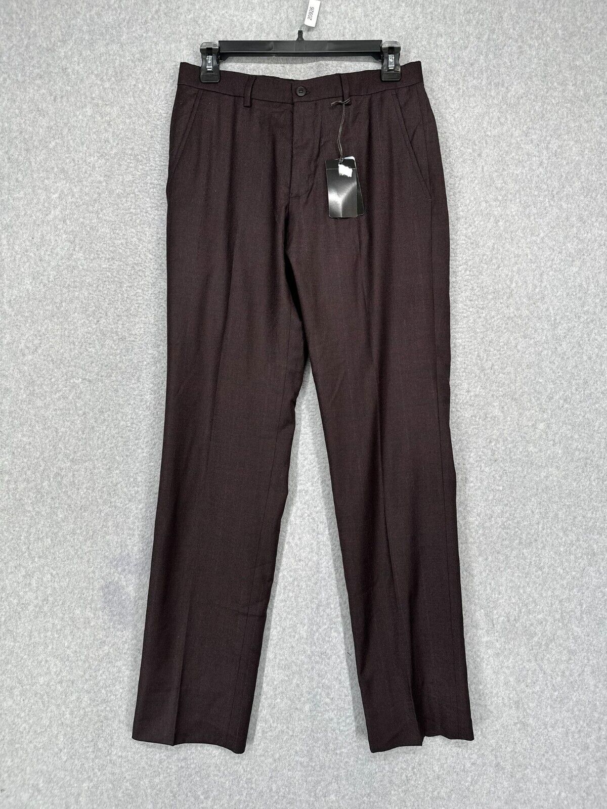 Armani Exchange Dress Pants Mens Size 30x32 Merlot Dark Red Slim Fit Wool NWT