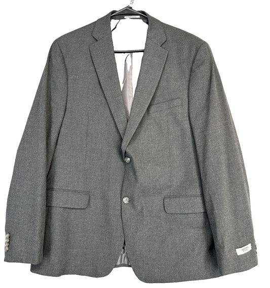 ALFANI Suit Jacket Size 44R Charcoal Gray Solid Slim Fit Stretch NWOT $360