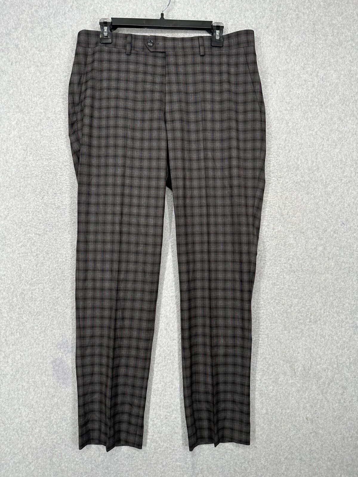 Bar III Suit Mens Size 38R 34x30 2-Piece Brown Check Slim Fit NWT $600