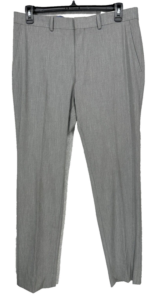 Kenneth Cole Reaction Suit Pants Mens Size 36x32 Gray Straight Leg PreOwned