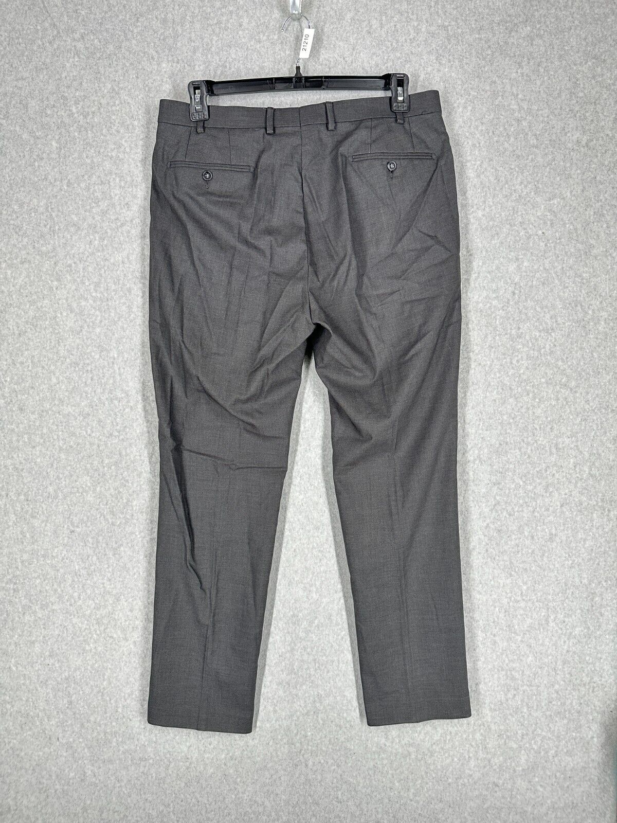 Calvin Klein Dress Pants Mens Size 36x32 Charcoal Straight Leg FLAW!