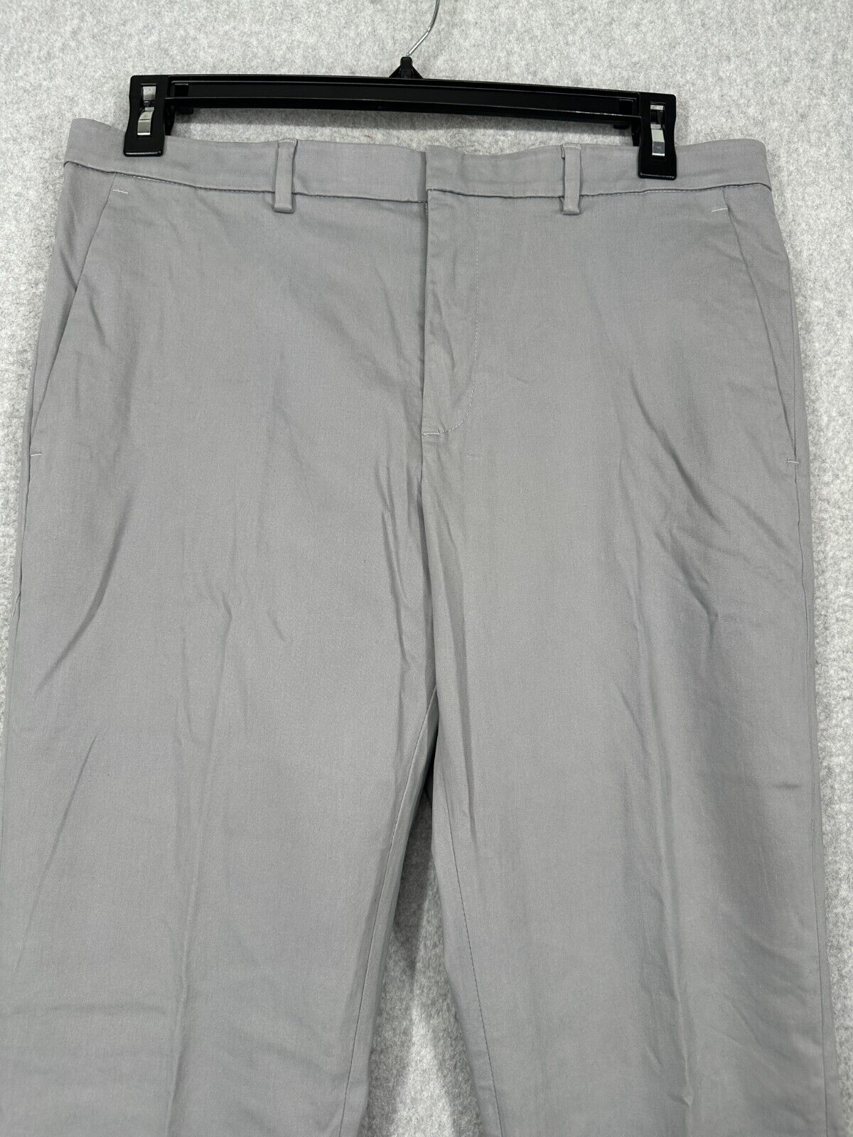 Perry Ellis Dress Pants Mens Size 29x30 Stone Gray Tencel Essential Slim Fit NWT