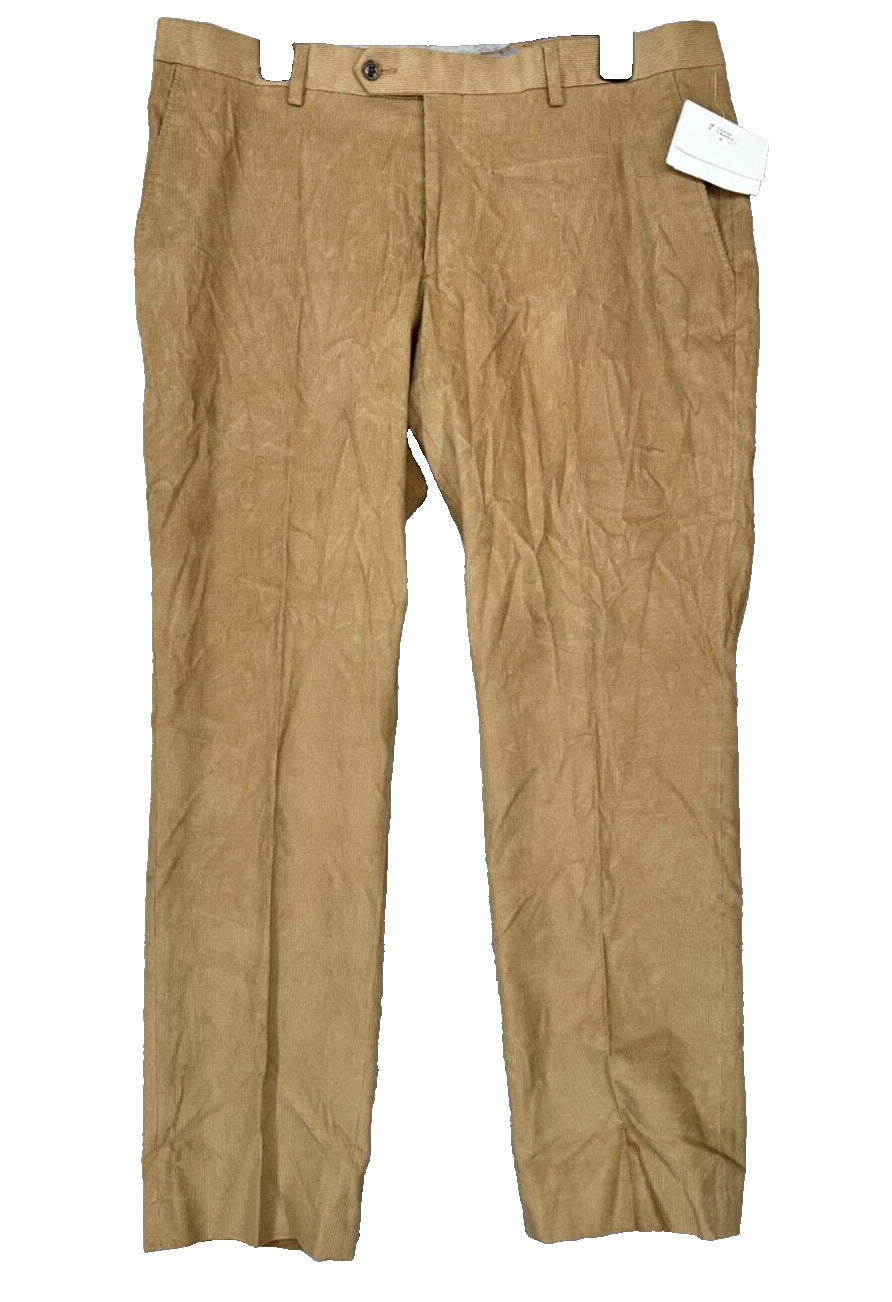 TOMMY HILFIGER Corduroy Pants Mens Size 34x30 Khaki Beige Modern Fit NWOT $95