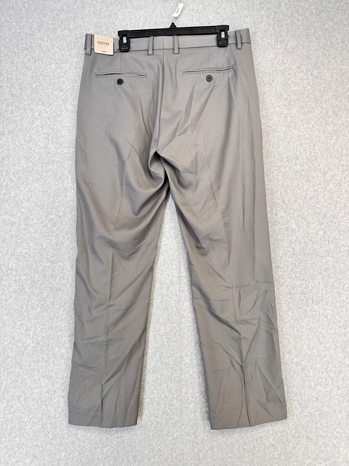 Kenneth Cole Reaction Dress Pants Mens 33x30 Dim Gray Sleek Slacks NWOT