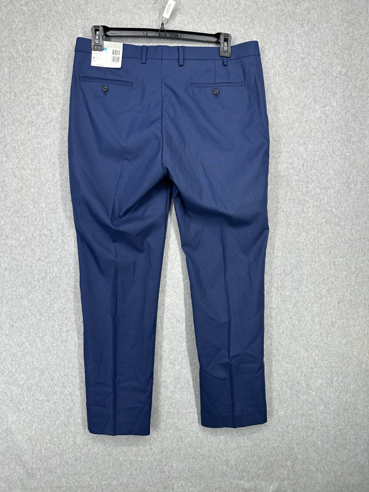 ALFANI Suit Pants Size 36x30 Blue Slim Fit Stretch Solid NWOT $135