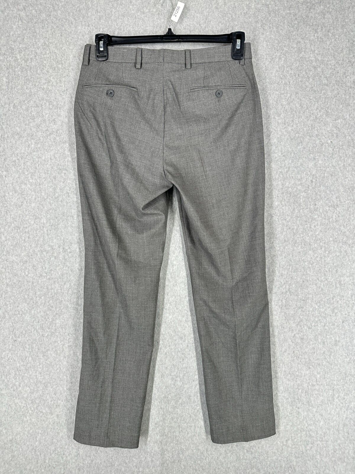 Calvin Klein Dress Pants Mens Size 31x30 Gray Solid Slim Fit Stretch NWOT