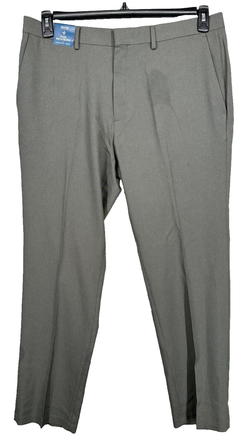 Kenneth Cole Reaction Dress Pants Mens Size 38x32 Medium Gray Mini Check Modern