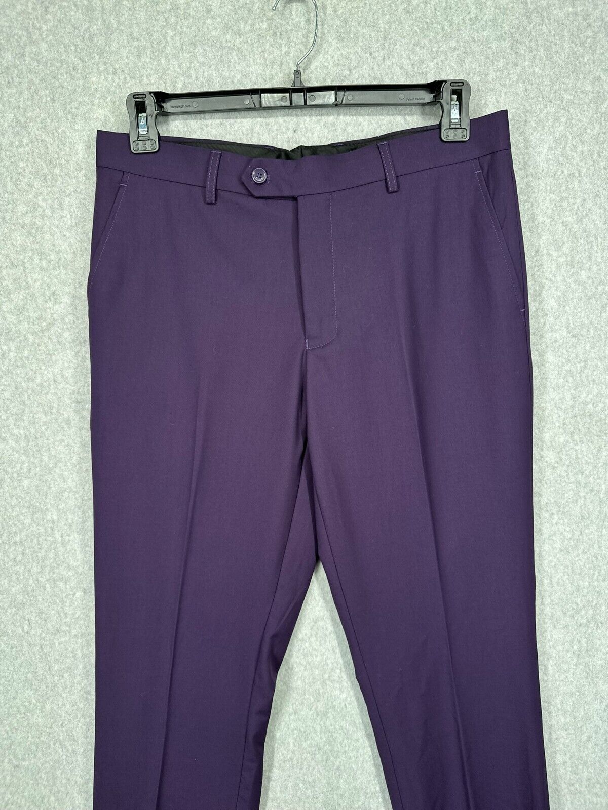 BRAVEMEN Suit Size 36R 30W Plum Purple Slim Fit 3-Piece Performance NWT