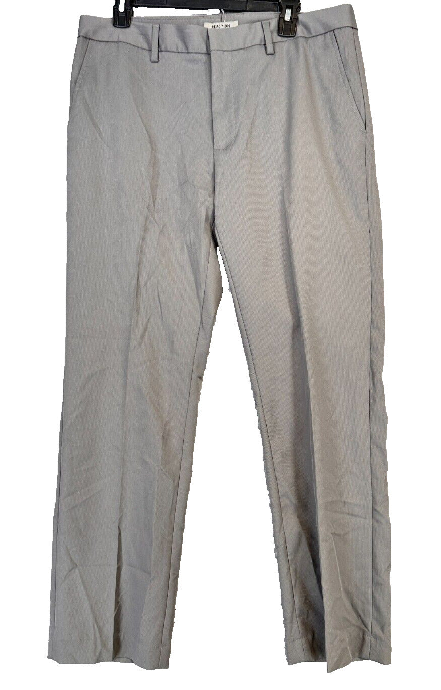 Kenneth Cole Reaction Dress Pants Mens 33x30 Dim Gray Sleek Slacks NWOT