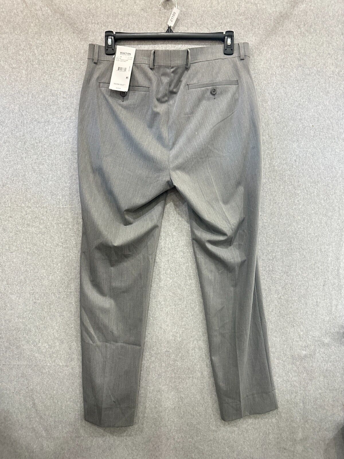 Kenneth Cole Reaction Suit Pants Mens Size 36x32 Gray Straight Leg PreOwned