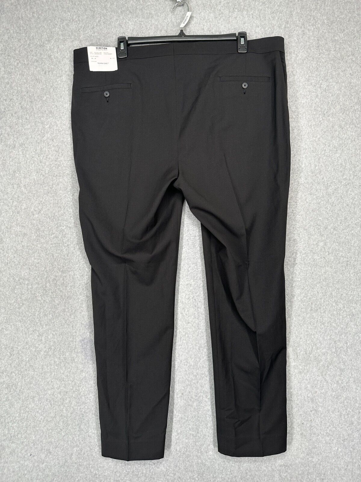 Kenneth Cole Reaction Tuxedo Pants Men Size 45x32 Black Slim Fit Ready Flex