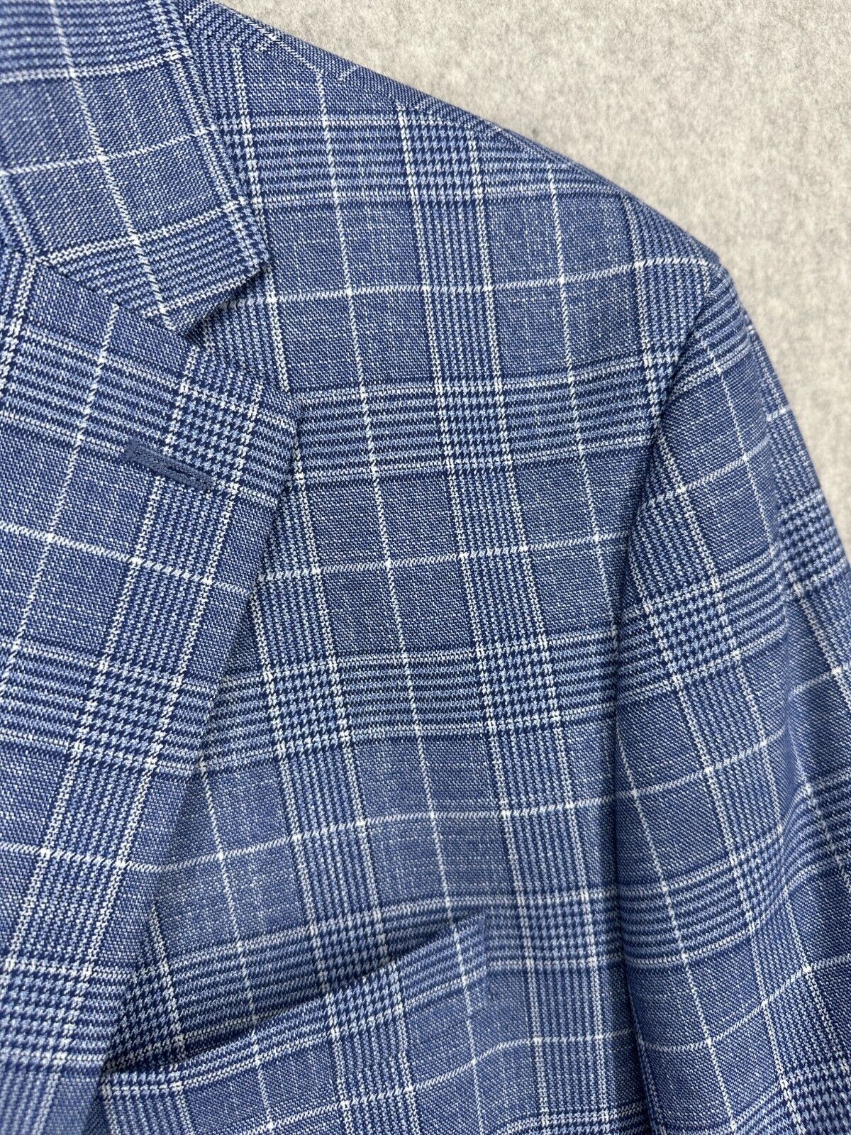 MICHAEL KORS Sport Coat Mens Size 42S Blue white Plaid Classic Fit NWOT