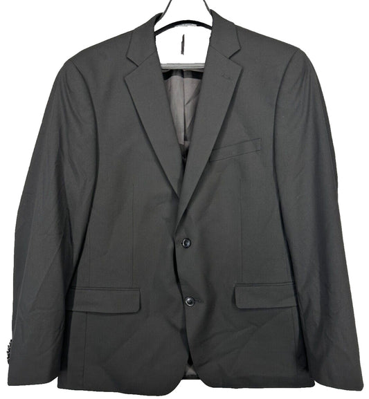 ALFANI Suit Jacket Size 42R Black Solid Slim Fit Stretch MSRP $360