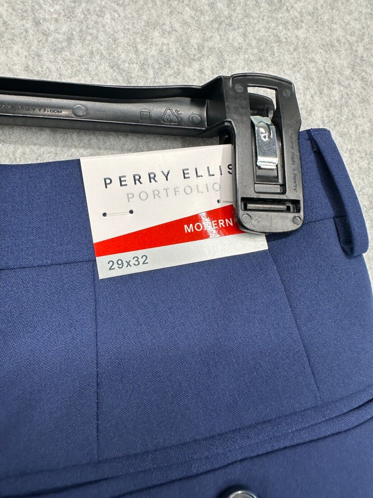 Perry Ellis Dress Pants Mens Size 29x32 Blue Modern Fit NWT