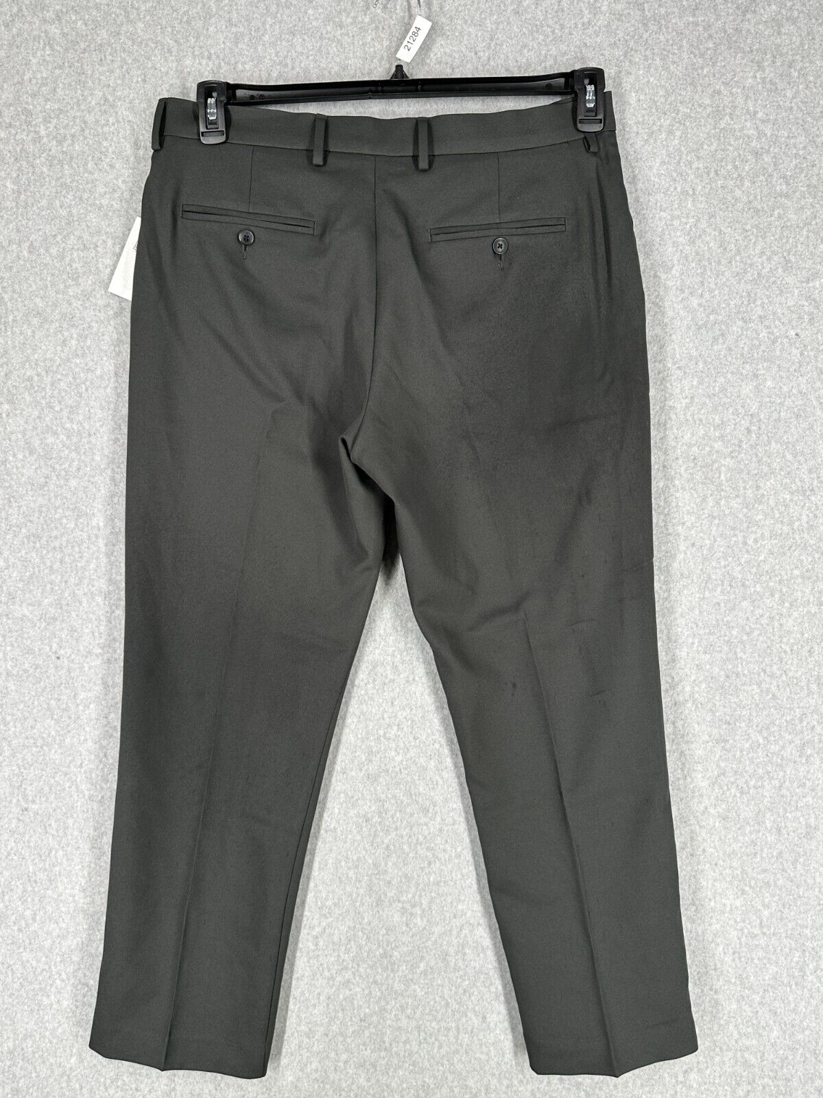 Perry Ellis Dress Pants Mens Size 34x30 Charcoal Modern Fit Twill NWT $95