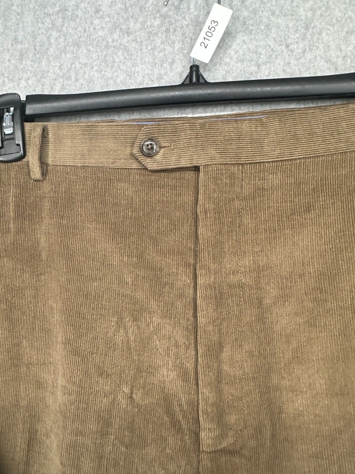 TOMMY HILFIGER Corduroy Pants Mens Size 44x34 Taupe Solid Modern Fit NWOT $95