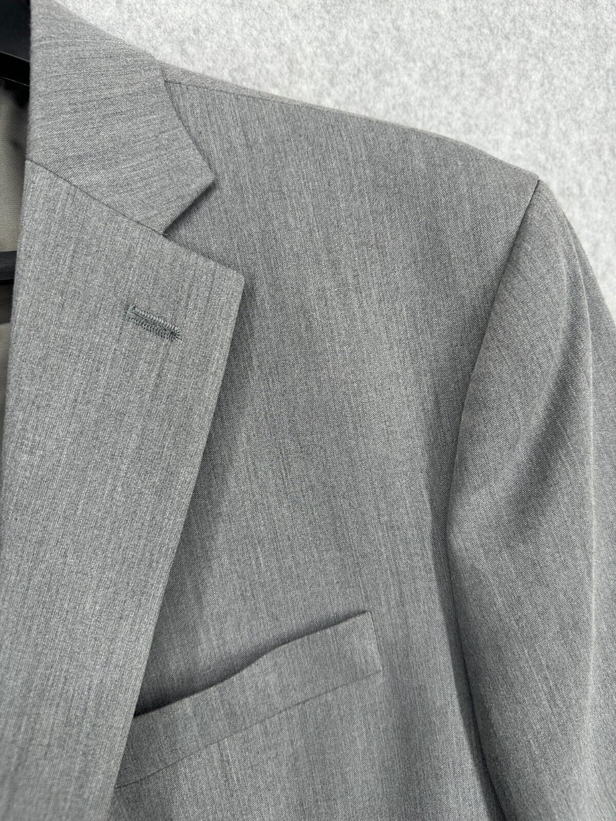 KENNETH COLE Suit Jacket Size 44L Light Gray Ready Flex Slim Fit NWOT $395