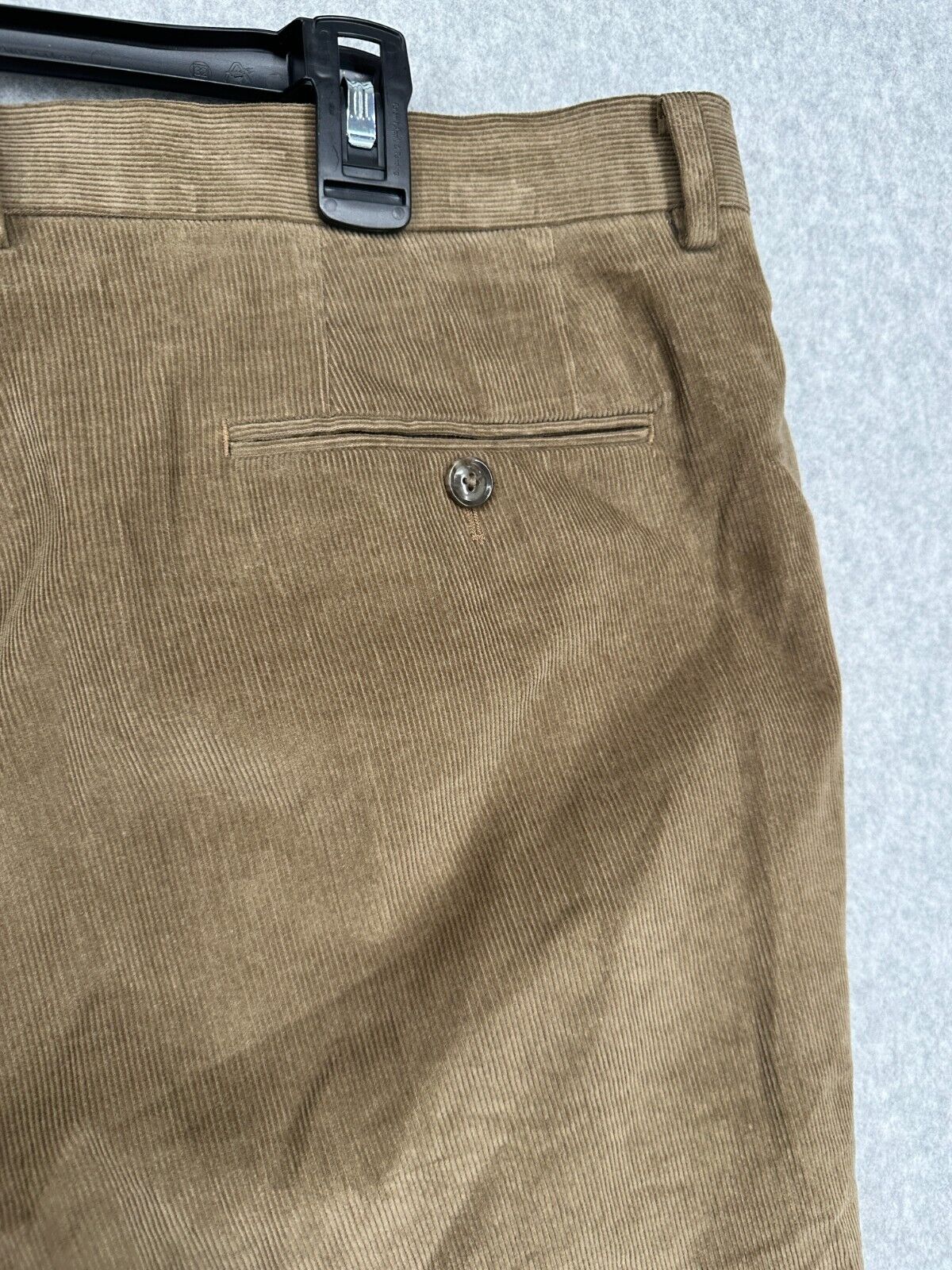 TOMMY HILFIGER Corduroy Pants Mens Size 44x34 Taupe Solid Modern Fit NWOT $95