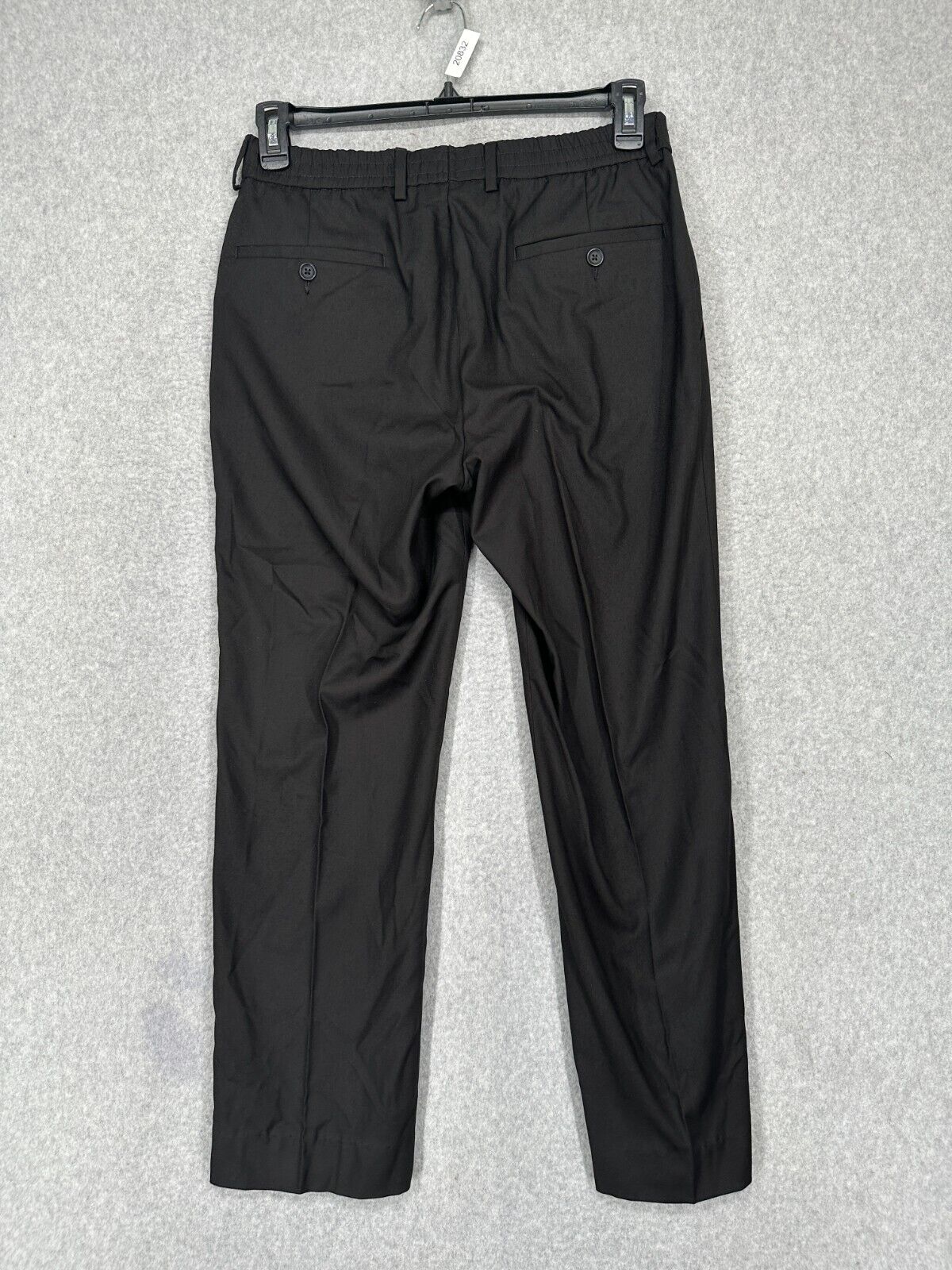 Kenneth Cole Reaction Suit Pants Mens Size 30x27 Black Slim Fit Ready Flex