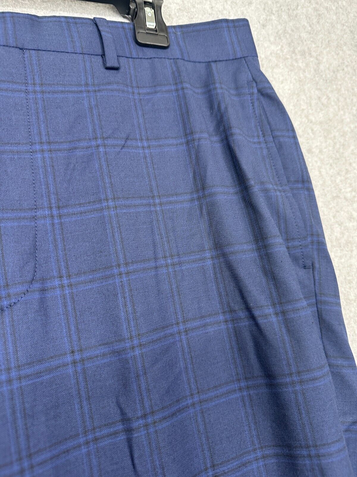 MICHAEL KORS Dress Pants Mens Size 34x30 Navy Plaid Classic Fit NWT $95