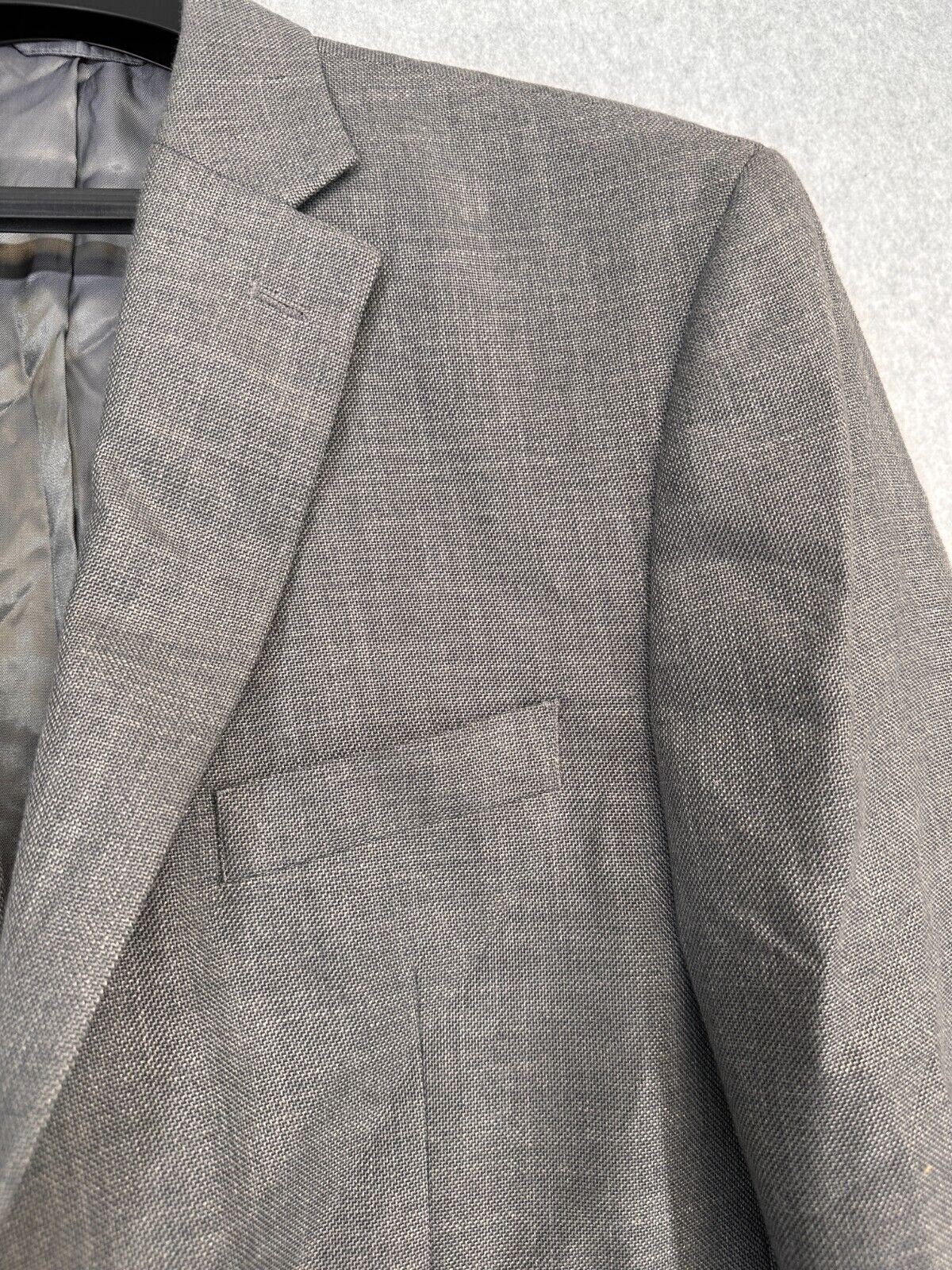 Lauren Ralph Lauren Sport Coat Size 44R Gray Neat Classic Fit UltraFlex NWOT