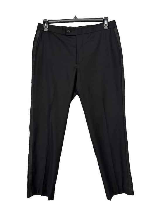 Michael Kors Tuxedo Pants Mens Size 33x30 Black Classic Fit Stretch NWOT $200