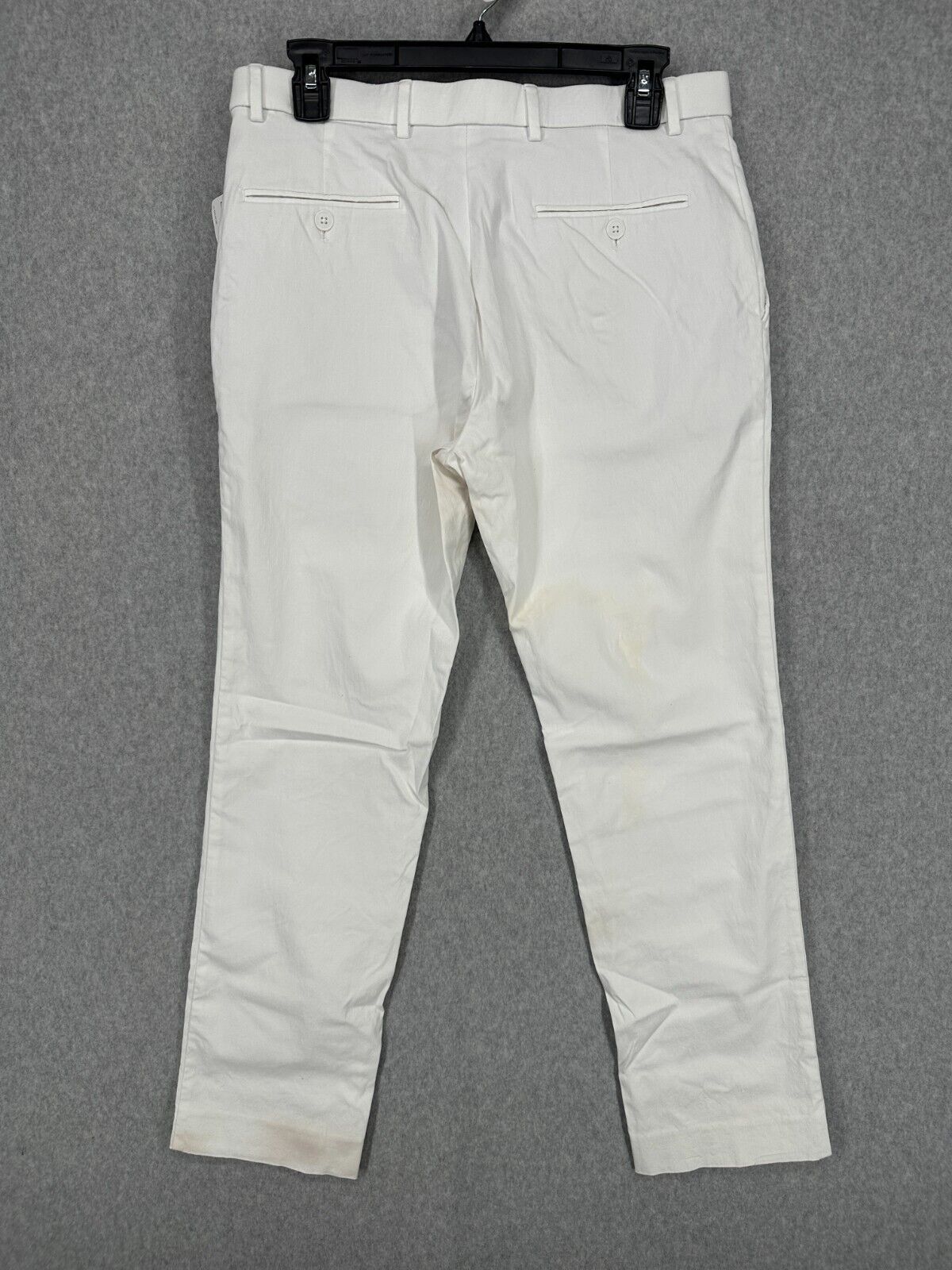 TOMMY HILFIGER Performance Pants Mens 32x30 White Modern Fit TH Flex Stretch