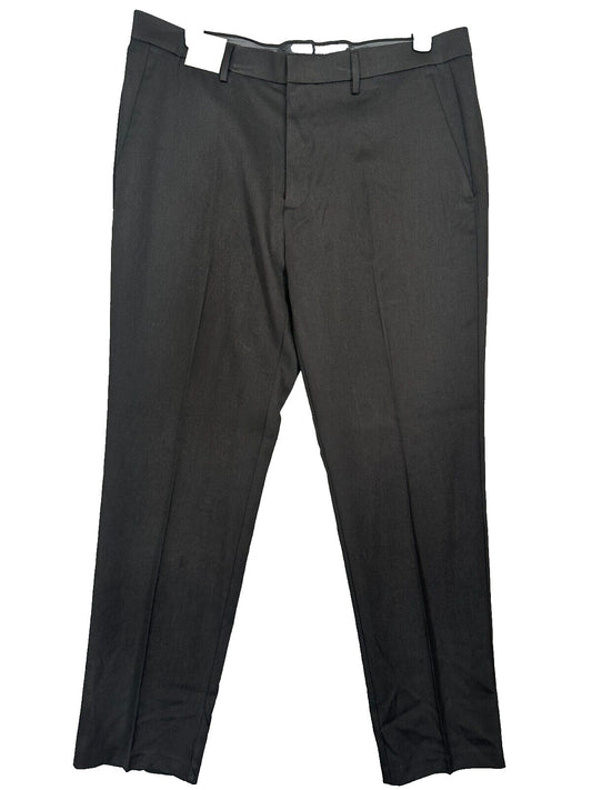 Kenneth Cole Reaction Dress Pants Mens Size 38x32 Black Slim Fit Stretch NWT