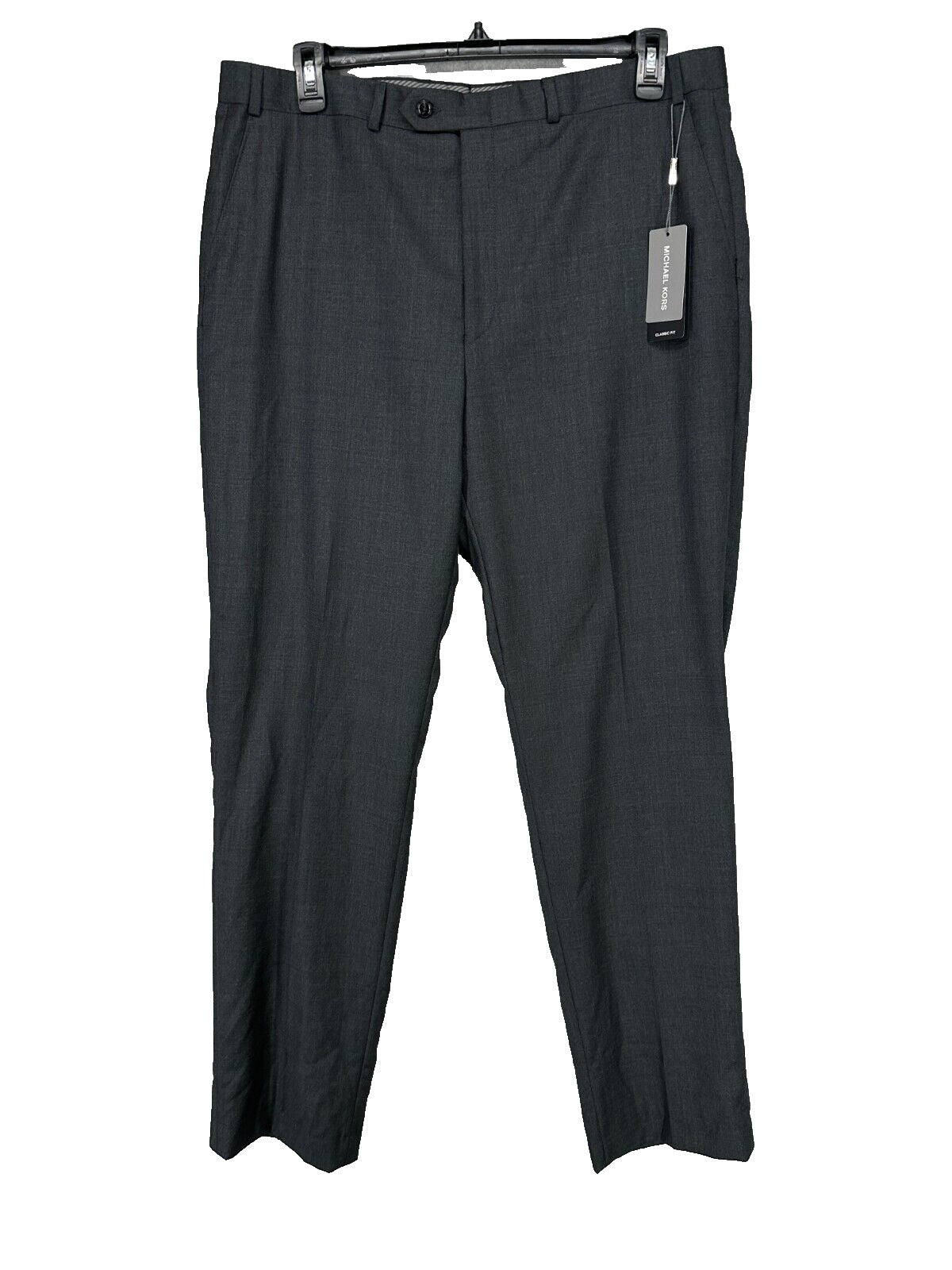 MICHAEL KORS Suit Pants Mens Size 38x34 Mid Gray Sharkskin Airsoft Classic Fit