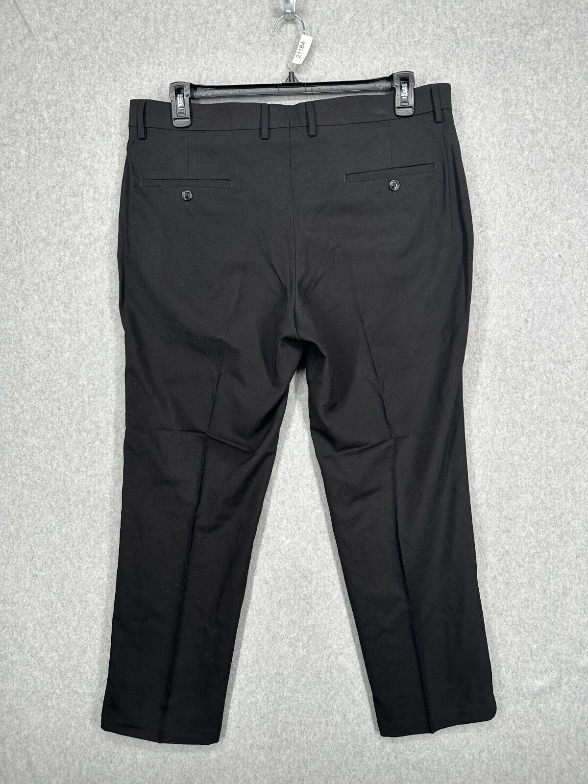 Kenneth Cole Reaction Suit Pants Mens Size 36x29 Black Slim Ready Flex