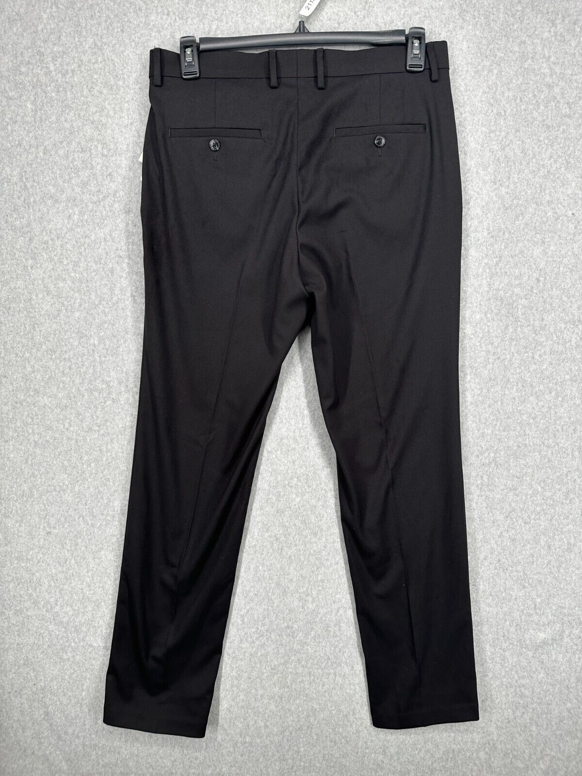 Kenneth Cole Reaction Suit Pants Mens Size 32x32 Black Slim Fit Stretch NWOT