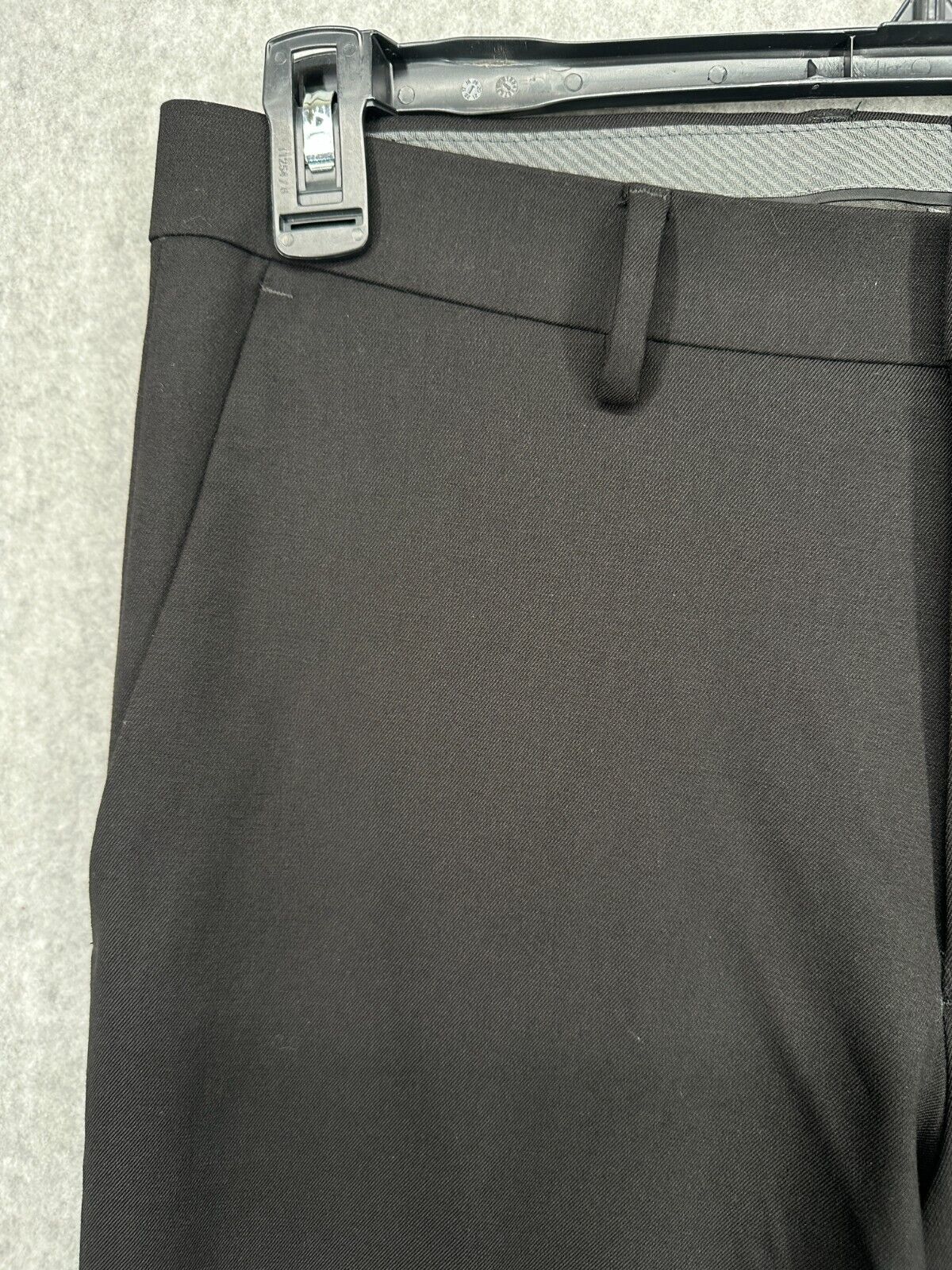 Kenneth Cole Reaction Suit Pants Mens Size 32x32 Black Slim Fit Stretch NWOT