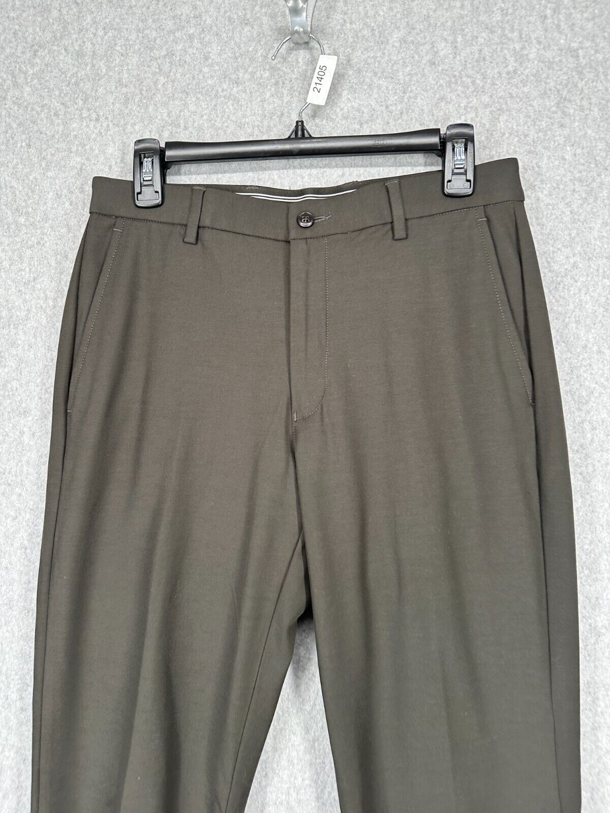 MICHAEL KORS Pants Size 30x32 Dark Olive Classic Fit Cotton Stretch Performance