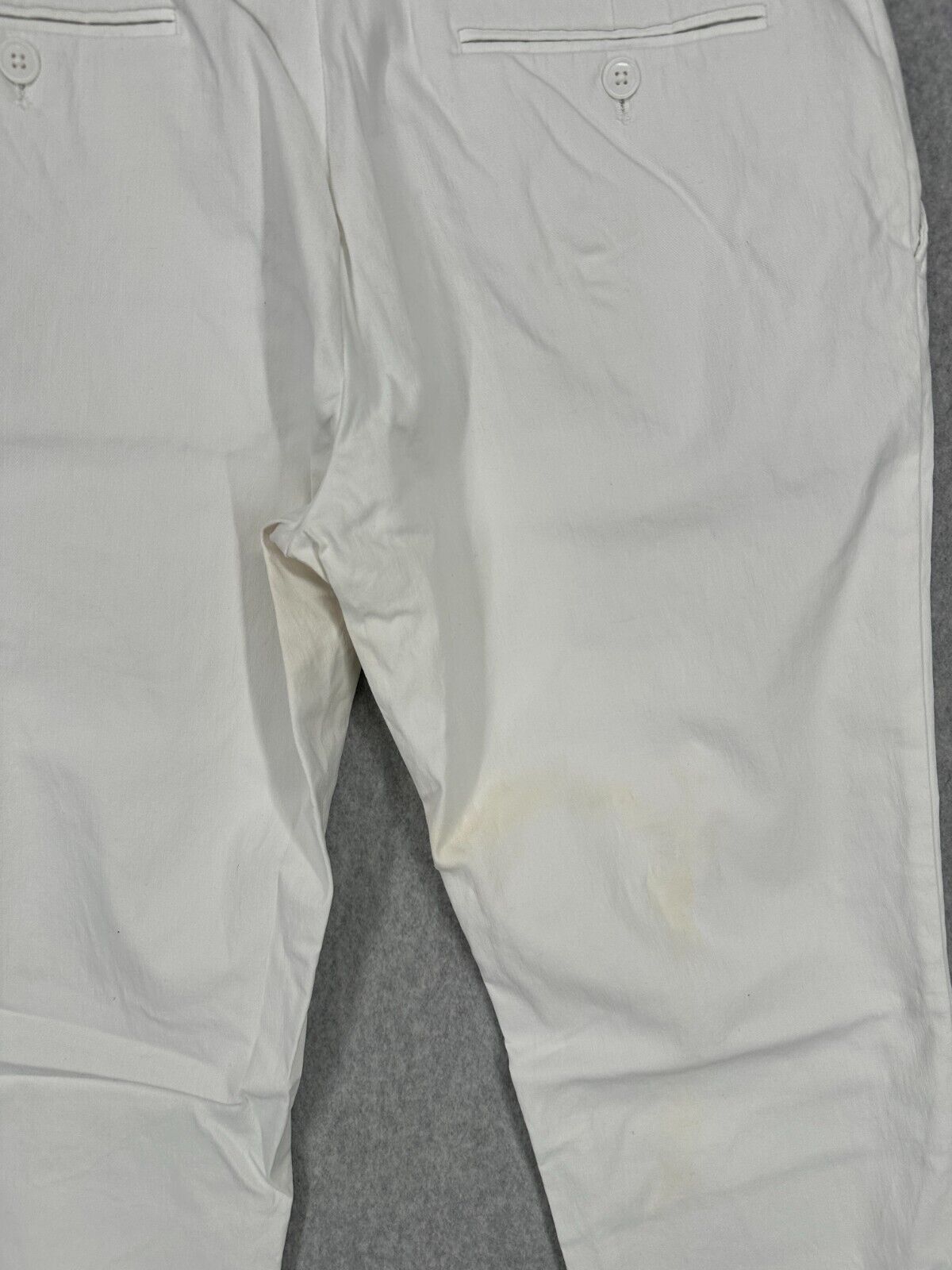 TOMMY HILFIGER Performance Pants Mens 32x30 White Modern Fit TH Flex Stretch